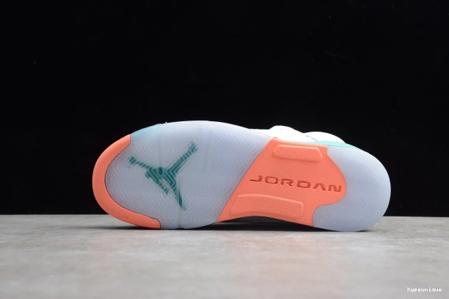 HYPE 440892-100 Light GS Air Jordan 5 Aqua 0701